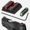 TRSAIM No-Tritium Fiber Optic Red/Green Sights for Pistol Taurus G2C, PT111, G3 w/o, TX22, G2, 709, G2S, PT140, 740, Taurus G2C Accessories Sights Set,NOT for G3C (Green/Red Sights) view 1