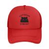 Fluff Around and Find Out Men's Vintage Mesh Trucker Hat Outdoor Sport Summer Baseball Cap Red view 1