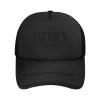 Flynn's Arcade Men's Vintage Mesh Trucker Hat Outdoor Sport Summer Baseball Cap Black view 1