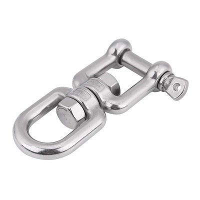 QANYEGN Stainless Steel Snap Shackle, Swivel s Snap Rolling Shackle Device, Jaw Swivel Snap Shackle for Tree Swing, Hammock Chair(12mm)