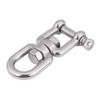 QANYEGN Stainless Steel Snap Shackle, Swivel s Snap Rolling Shackle Device, Jaw Swivel Snap Shackle for Tree Swing, Hammock Chair(12mm) view 1