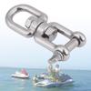 QANYEGN Stainless Steel Snap Shackle, Swivel s Snap Rolling Shackle Device, Jaw Swivel Snap Shackle for Tree Swing, Hammock Chair(12mm) view 2