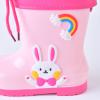 NineFit Basics Little-Kids Cute Cartoon Rain Boots Fashion Non Slip Lightwight aterproof Soft Bottom Rain Boots Unisex-Child (Pink, 12 Little Child) view 3