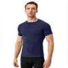Men's Compression Shirts Athletic Workout Shirt Short Sleeve Sports Base Layer Gym Undershirts Running Top view 2