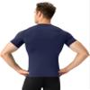 Men's Compression Shirts Athletic Workout Shirt Short Sleeve Sports Base Layer Gym Undershirts Running Top view 3