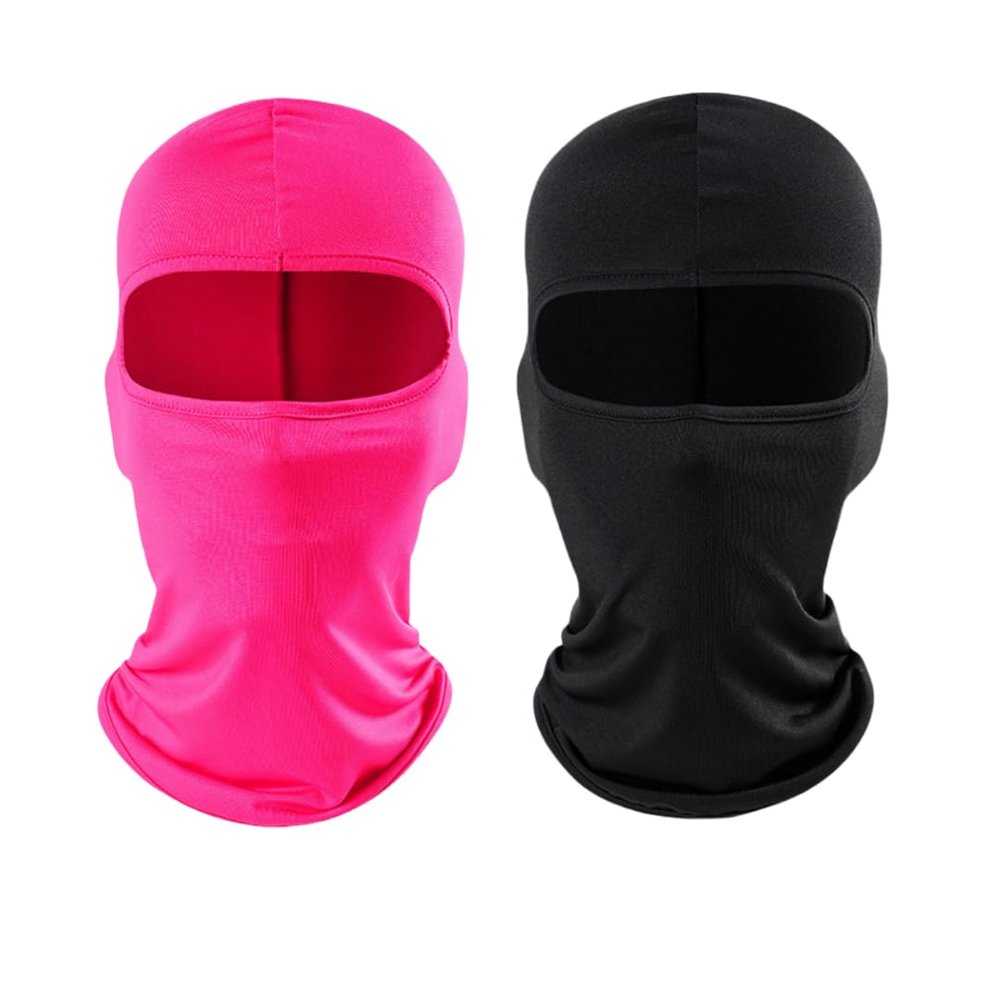 HOLIIBN Black Pink Women Balaclava Face Mask Windproof UV Protection Sun Hood Tactical Lightweight Motorcycle Running Riding