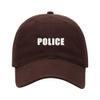 Baseball Cap Men Women Police Embroidered Unisex Classic Adjustable Strapback Dad Hat (7 1/2,Brown) view 1