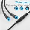 EDENCOMERS Electric Bicycle 1T2 Extension Cable Y-Split Extension Wire with Waterproof Connector for Light,Throttle,Gear Sensor and Brake in Ebike Modification Kit (1T2 4pin 7"-2M1F) view 3