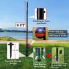 YDDS Portable Tetherball Set with Tetherball Ball, Rope and Pole, Heavy Duty Tetherball Pole Set for Family Fun, Outdoor Game Fun for Adults Backyard, Lawn, Sand and Beach view 2