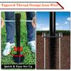 YDDS Portable Tetherball Set with Tetherball Ball, Rope and Pole, Heavy Duty Tetherball Pole Set for Family Fun, Outdoor Game Fun for Adults Backyard, Lawn, Sand and Beach view 3