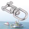 QANYEGN Swivel Ring Snap, Stainless Steel Snap Shackle, Swivel Ring Snap Rolling Shackle Device, Jaw Swivel Snap Shackle for Tree Swing, Hammock Chair (6mm) view 2