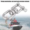 QANYEGN Swivel Ring Snap, Stainless Steel Snap Shackle, Swivel Ring Snap Rolling Shackle Device, Jaw Swivel Snap Shackle for Tree Swing, Hammock Chair (6mm) view 3