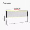 FLGMSOTS Portable Badminton Net 10/14/17ft Wide, Tennis Pickleball Nets with Stand, for Indoor Outdoor Park, Easy Storage (Size : 5.1m/17ft) view 3