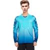 DRHOM Youth Boys Padded Protection Football Goalkeeper Jersey Long Sleeve Goalie Shirt Training Soccer Uniform (US, Numeric, 11, Regular, #Blue) view 1