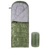 SOUUXIU Ultra Light Sleeping Bag for Backpacking Compartment for Adults 170T Envelope 4 Seasons Hooded Travel Dirt-Proof Spacious and Comfortable Warm and Windproof view 2