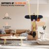 VEVOR Aerial Yoga Hammock & Swing, 5.5 Yards, Aerial Yoga Starter Kit with 100gsm Nylon Fabric, Full Rigging Hardware & Easy Set-up Guide, Antigravity Flying for All Levels Fitness Bodybuilding, Gold view 3
