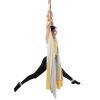 VEVOR Aerial Yoga Hammock & Swing, 5.5 Yards, Aerial Yoga Starter Kit with 100gsm Nylon Fabric, Full Rigging Hardware & Easy Set-up Guide, Antigravity Flying for All Levels Fitness Bodybuilding, Gold view 4