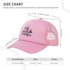 Life is Better Around The Campfire Men's Vintage Mesh Trucker Hat Outdoor Sport Summer Baseball Cap Pink view 3