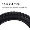 16x2.4 Tire and Inner Tube Set, 16 Inch Bike Tires for Dirt Bike Kids Bicycles, 64-305 Tire Compatible with MX500 MX650 view 3
