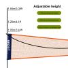 FLGMSOTS Portable Badminton Net Set with Stand, Foldable Tennis Pickleball Nets, for Gym Backyard Park, Adjustable Height (Size : 3.1m/10ft) view 2