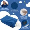 Goplus Crash Pad, 57"x57"/ 48"x36" Sensory Mat with Foam Blocks and Washable Velvet Cover for Kids and Adults Play, Therapy, Jump, and Relax (48"x36",Blue) view 3