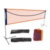 FLGMSOTS Portable Badminton Net Set with Stand, Foldable Tennis Pickleball Nets, for Gym Backyard Park, Adjustable Height (Size : 4.1m/14ft) view 1