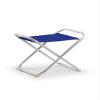 FORMA MARINE Folding Aluminum Boat Deck Fishing Stool Blue Fabric M700B view 1