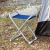 FORMA MARINE Folding Aluminum Boat Deck Fishing Stool Blue Fabric M700B view 2