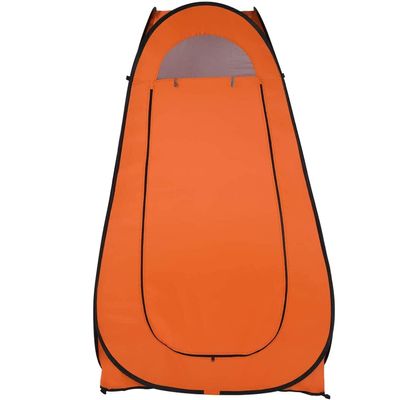 Outdoor Privacy Tent Pop Up Toilet Shower Tent Changing Room Dressing Tent Camping Shelter for Camping & Beach  Lightweight & Sturdy, Easy Set Up, Foldable - with Carry Bag Orange
