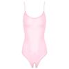 Agoky Women's One Piece Mesh Sheer Nylon Bodysuits Shapewear Stretchy Leotard Sleeveless Bikini Tops Crotchless One Size view 2
