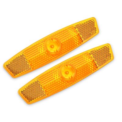 Rapeiny Bike Wheel Reflectors Bicycle Spoke Reflector Bicycle Safety Warning Reflector Road Bike Tire Reflectors Bike Accessories for Mountain Bike Decoration Night Riding (Yellow, 2pcs)