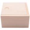 Baglaum 5X Small Plain Wooden Storage Box Case for Jewellery Small Gadgets Gift Wood Color view 4
