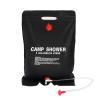 Portable 20-Liter Shower Bag Solar Electric Hot Wild Water Bottle in PVC Outdoor Camping Trip Hiking Mountain Blog Picnic view 2