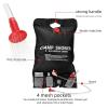 Portable 20-Liter Shower Bag Solar Electric Hot Wild Water Bottle in PVC Outdoor Camping Trip Hiking Mountain Blog Picnic view 3