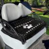 AFPANQZ Dog Paw Golf Cart Seat Cover Lightweight Golf Cart Accessories Decor Cushion Pad Protection Seat Cover Universal Fit Most Golf Cart Club Car Black White view 1