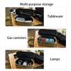 SXLINGDO Camping Cutlery Storage Bag, Outdoor Portable Camping Kitchen Cookware Bag, Hanging Cutlery Organizer (Green), 31.5*11.5*12cm view 4