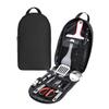 SXLINGDO Outdoor Cutlery Storage Bag, Hanging Cutlery Organizer, Camping Travel Cooking Utensils Organizer Travel Bag (Black), 19.5*5*40cm view 1