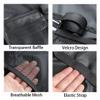 SXLINGDO Outdoor Cutlery Storage Bag, Hanging Cutlery Organizer, Camping Travel Cooking Utensils Organizer Travel Bag (Black), 19.5*5*40cm view 3