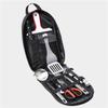 SXLINGDO Outdoor Cutlery Storage Bag, Hanging Cutlery Organizer, Camping Travel Cooking Utensils Organizer Travel Bag (Black), 19.5*5*40cm view 4