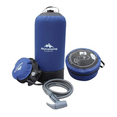 Portable Shower Bag 11L PVC Inflatable External Shower Pressure Shower Water Bag Portable Shower Bathroom and Car Washing