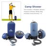 Portable Shower Bag 11L PVC Inflatable External Shower Pressure Shower Water Bag Portable Shower Bathroom and Car Washing view 4