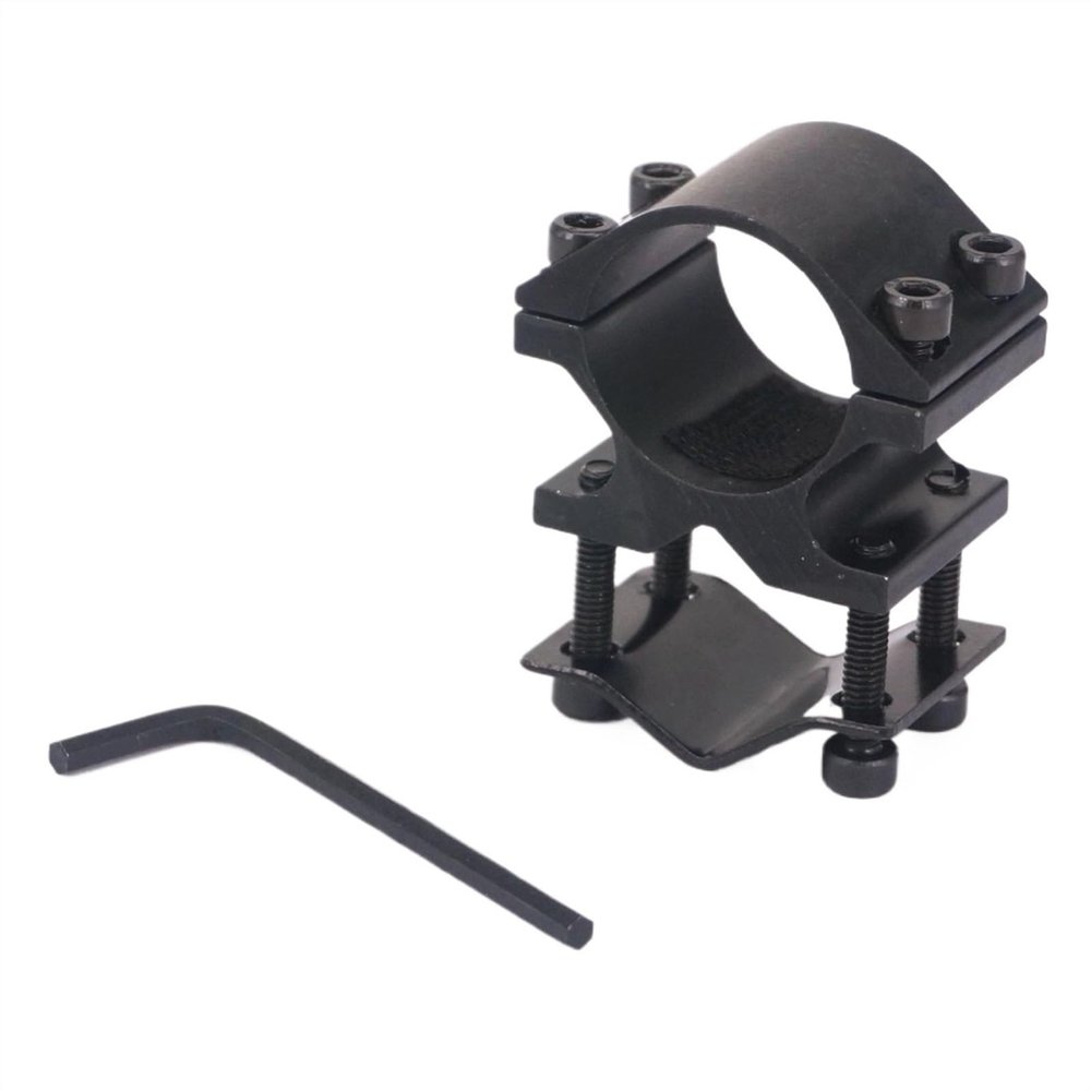 Accessory Flashlight Torch Bracket Clamp Mount 25mm Rings Holder Fit 9-23mm Barrel