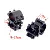 Accessory Flashlight Torch Bracket Clamp Mount 25mm Rings Holder Fit 9-23mm Barrel view 2