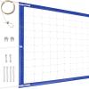 YUXUXU Professional Volleyball Net Outdoor Heavy Duty, All Weather Enhanced, Extended Stainless Steel Cable, Extra Thick Borders, for Indoor Outdoor Sports - Regulation 32x3FT, Blue (Net Only) view 1