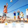 YUXUXU Professional Volleyball Net Outdoor Heavy Duty, All Weather Enhanced, Extended Stainless Steel Cable, Extra Thick Borders, for Indoor Outdoor Sports - Regulation 32x3FT, Blue (Net Only) view 3