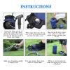 Portable PVC Pressure Shower Bag with Light Pedal Pump Inflatable Shower Pressure Shower Water Bag for Outdoor Campy Clothes view 3