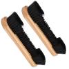 2 Piece Pool Table Brush Set with Wooden Handles - Billiard Cleaner for Pool Table Cleaning Accessories view 1