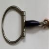 Gallop D Ring Blue Sweet Iron with Copper Link Horse Bit (5.5 Inches), Polished Metal view 2