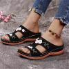 NineFit Basics Orthotic Sandals For Women Heel Orthopedic Sandals for Women Arch Support Slides Slippers for Plantar Fasciitis Extremely Comfort Dressy Summer Orthotic Flip Flops, 7.5, Black view 2