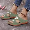Generic Orthotic Sandals For Women Plantar Fasciitis Womens Fashion Orthotic Slides Ladies Lightweight Athletic Sandals Slip On Slippers With Comfortable Plantar Fasciitis Arch Support, 6.5, Green view 2